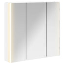vidaXL Fürdőszobai tükörszekrény Fehér 73.5 x 15.5 x 70 cm Faanyag
