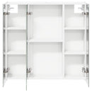 vidaXL Fürdőszobai tükörszekrény Fehér 73.5 x 15.5 x 70 cm Faanyag
