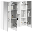 vidaXL Fürdőszobai tükörszekrény Fehér 73.5 x 15.5 x 70 cm Faanyag
