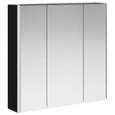 vidaXL Fürdőszobai tükörszekrény Fekete tölgy 73.5 x 15.5 x 70 cm