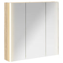 vidaXL Fürdőszobai tükörszekrény Sonoma tölgy 73.5 x 15.5 x 70 cm