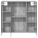 vidaXL Fürdőszobai tükörszekrény Szürke Sonoma 73.5 x 15.5 x 70 cm