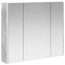 vidaXL Fürdőszobai tükörszekrény Beton Szürke 83,5 x 15,5 x 70 cm