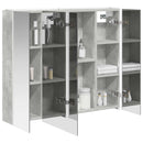 vidaXL Fürdőszobai tükörszekrény Beton Szürke 83,5 x 15,5 x 70 cm