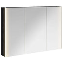 vidaXL Fürdőszobai tükörszekrény Fekete tölgy 103,5 x 15,5 x 70 cm