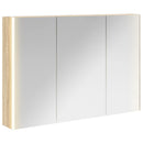 vidaXL Fürdőszobai tükörszekrény Sonoma tölgy 103,5 x 15,5 x 70 cm