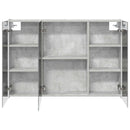vidaXL Fürdőszobai tükörszekrény Beton Szürke 103,5 x 15,5 x 70 cm