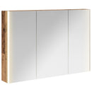 vidaXL Fürdőszobai tükörszekrény Öreg fa 103,5 x 15,5 x 70 cm Faanyag