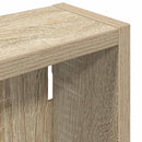 vidaXL Fürdőszobai faliszekrény polcokkal Sonoma tölgy 20 x 10 x 50 cm