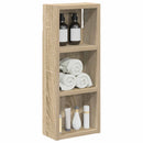 vidaXL Fürdőszobai faliszekrény polcokkal Sonoma tölgy 20 x 10 x 50 cm