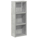 vidaXL Fürdőszobai faliszekrény polcokkal Beton Szürke 20 x 10 x 50 cm