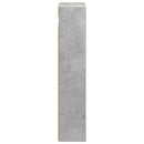 vidaXL Fürdőszobai faliszekrény polcokkal Beton Szürke 20 x 10 x 50 cm