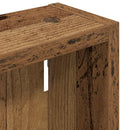vidaXL Fürdőszobai faliszekrény Öreg fa 20 x 10 x 50 cm Mérnöki fa