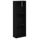 vidaXL Fürdőszobai faliszekrény Fekete Tölgy 20 x 10 x 60,5 cm