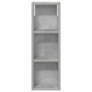 vidaXL Fürdőszobai faliszekrény Beton Szürke 20 x 10 x 60,5 cm
