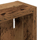 vidaXL Fürdőszobai faliszekrény Öreg fa 20 x 10 x 60,5 cm Mérnöki fa