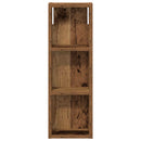 vidaXL Fürdőszobai faliszekrény Öreg fa 20 x 10 x 60,5 cm Mérnöki fa