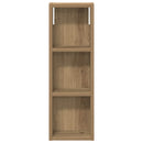 vidaXL Fürdőszobai faliszekrény Művészi tölgy 20 x 10 x 60,5 cm