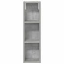 vidaXL Fürdőszobai faliszekrény polcokkal Beton Szürke 20 x 14 x 70 cm