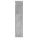 vidaXL Fürdőszobai faliszekrény polcokkal Beton Szürke 20 x 14 x 70 cm