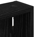 vidaXL Fürdőszobai faliszekrény Fekete Tölgy 30 x 10 x 50 cm