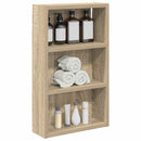 vidaXL Fürdőszobai faliszekrény polcokkal Sonoma tölgy 30 x 10 x 50 cm