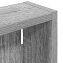 vidaXL Fürdőszobai faliszekrény Szürke Sonoma 30 x 10 x 50 cm