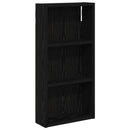 vidaXL Fürdőszobai faliszekrény Fekete Tölgy 30 x 10 x 60,5 cm