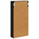 vidaXL Fürdőszobai faliszekrény Fekete Tölgy 30 x 10 x 60,5 cm