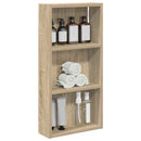 vidaXL Fürdőszobai faliszekrény Sonoma tölgy 30 x 10 x 60,5 cm