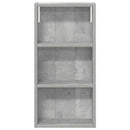 vidaXL Fürdőszobai faliszekrény Beton Szürke 30 x 10 x 60,5 cm
