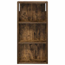 vidaXL Fürdőszobai faliszekrény Füstölt Tölgy 30 x 10 x 60,5 cm