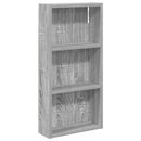 vidaXL Fürdőszobai faliszekrény Szürke Sonoma 30 x 10 x 60,5 cm