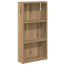 vidaXL Fürdőszobai faliszekrény Művészi tölgy 30 x 10 x 60,5 cm