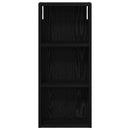 vidaXL Fürdőszobai faliszekrény Fekete Tölgy 30 x 14 x 70 cm