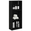 vidaXL Fürdőszobai faliszekrény Fekete Tölgy 30 x 14 x 70 cm