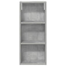 vidaXL Fürdőszobai faliszekrény polcokkal Beton Szürke 30 x 14 x 70 cm