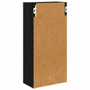 vidaXL Fürdőszobai faliszekrény Fekete Tölgy 30 x 16 x 62,5 cm