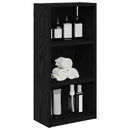 vidaXL Fürdőszobai faliszekrény Fekete Tölgy 30 x 16 x 62,5 cm