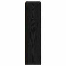 vidaXL Fürdőszobai faliszekrény Fekete Tölgy 30 x 16 x 62,5 cm