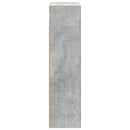 vidaXL Fürdőszobai faliszekrény Beton Szürke 30 x 16 x 62,5 cm