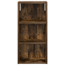vidaXL Fürdőszobai faliszekrény Füstölt Tölgy 30 x 16 x 62,5 cm