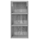 vidaXL Fürdőszobai faliszekrény Szürke Sonoma 30 x 16 x 62,5 cm