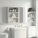 vidaXL Fürdőszobai faliszekrény Fehér 40 x 10 x 50 cm Mérnöki fa