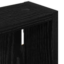 vidaXL Fürdőszobai faliszekrény Fekete Tölgy 40 x 10 x 50 cm