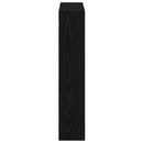 vidaXL Fürdőszobai faliszekrény Fekete Tölgy 40 x 10 x 50 cm