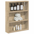 vidaXL Fürdőszobai faliszekrény polcokkal Sonoma tölgy 40 x 10 x 50 cm