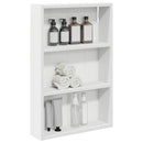 vidaXL Fürdőszobai faliszekrény Fehér 40 x 10 x 60,5 cm Mérnöki fa