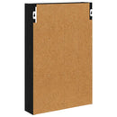 vidaXL Fürdőszobai faliszekrény Fekete Tölgy 40 x 10 x 60,5 cm