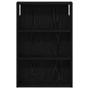 vidaXL Fürdőszobai faliszekrény Fekete Tölgy 40 x 10 x 60,5 cm